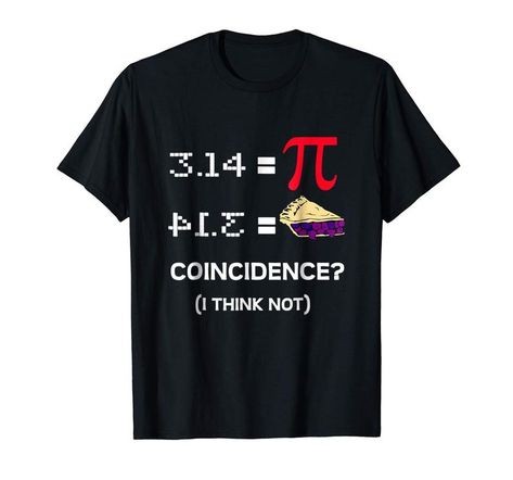 3.14 Pi Coincidence I Think Not Shirt Spiral Pi Science | Etsy Mathematics Humor, Math Puns, Pi T Shirt, Pun Shirts, Science Geek, Funny Math, Math Humor, Pi Day, Geek Humor