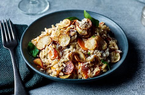 Jerusalem Artichoke Risotto Recipe | Waitrose & Partners Artichoke Risotto, January Recipes, Risotto Rice, Risotto Recipe, Artichoke Recipes, Risotto Recipes, Fresh Chicken, More Recipes, Food App