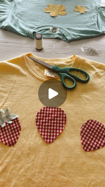 ✿ Liv ✿ on Instagram: "🍓🌼🍓🌼  #patchworktee #trending #craft #jesuslovesyou #fyp #explorepage" Sweater Patches Diy, Diy Patch Sweatshirt, Patches For Clothes, Patch Shirt Diy, Patch Crewneck Diy, Cute Patch Sweatshirts, Patch Shirt, Patchwork Clothes Diy, Patchwork Tee