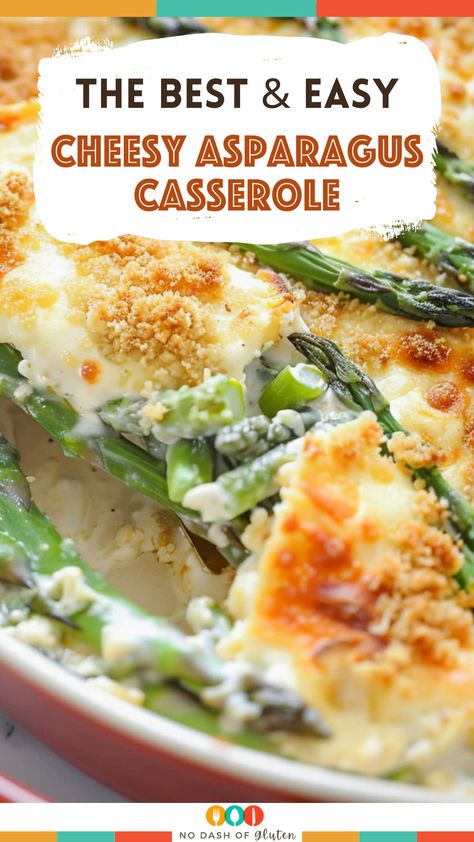 Whip up our Cheesy Asparagus Casserole for a quick, comforting meal! It blends tender asparagus with a creamy, three-cheese mix and spices for a deliciously bubbly crust. Ideal for any occasion, it's a versatile dish that's both easy to make and customize. In just 30 minutes, you'll have a dish that's sure to impress. Love it? Pin this recipe and make your dinners unforgettable. Perfect for family meals or special gatherings – give it a try! Casseroles With Asparagus, Creamed Asparagus Recipes, Cream Cheese Asparagus, Cheesy Asparagus Casserole, Cheesy Baked Asparagus, Asparagus Casserole Recipes, Cheesy Asparagus, Tender Asparagus, Garlic Cream Cheese