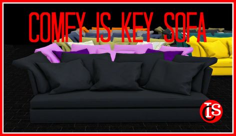 Sims 4 Base Game, Simple Sofa, Inner City, Sims 4 Cc Finds, Cc Finds, Sims 2, Custom Wall, Sims Cc, Custom Furniture