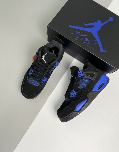 Jordan 4 Retro Blue Thunder, Air Jordan 4 Retro Blue, Jordan 4 Retro Blue, Air Jordan Retro 4, Blue Thunder, Jordan Retro 4, Blue Jordans, Nike Shoes Jordans, Retro 4