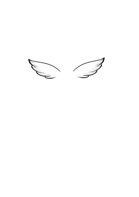 Fineline Angel Wing Tattoo, Wings Minimalist Tattoo, Dainty Angel Wings Tattoo, Simple Angel Wings, Butterfly Wings Tattoo, Angle Wing Tattoos, Butterfly Wing Tattoo, Alas Tattoo, Butterfly With Flowers Tattoo