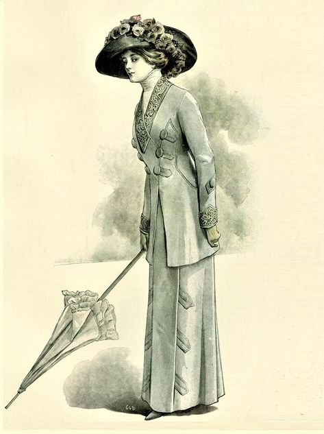 1900-1910 Fashion, 1910s Fashion Plates, 1915 Fashion Women, 1920s Fashion Plates, Titanic Characters, 1900s Fashion Woman, 1910 Fashion Plate, 1910 Aesthetic, 1910s Fashion Women