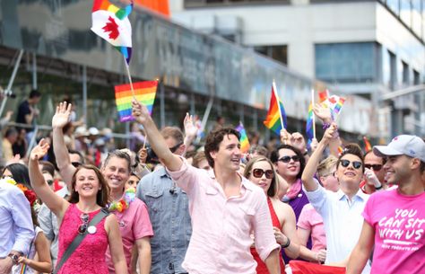 Justin Trudeau becomes first Canadian PM to march at Pride Lgbtq Clothing, Yonge Street, Toronto Island, Toronto Life, Downtown Toronto, Shiga, Pride Parade, Pride Month, Toronto Canada