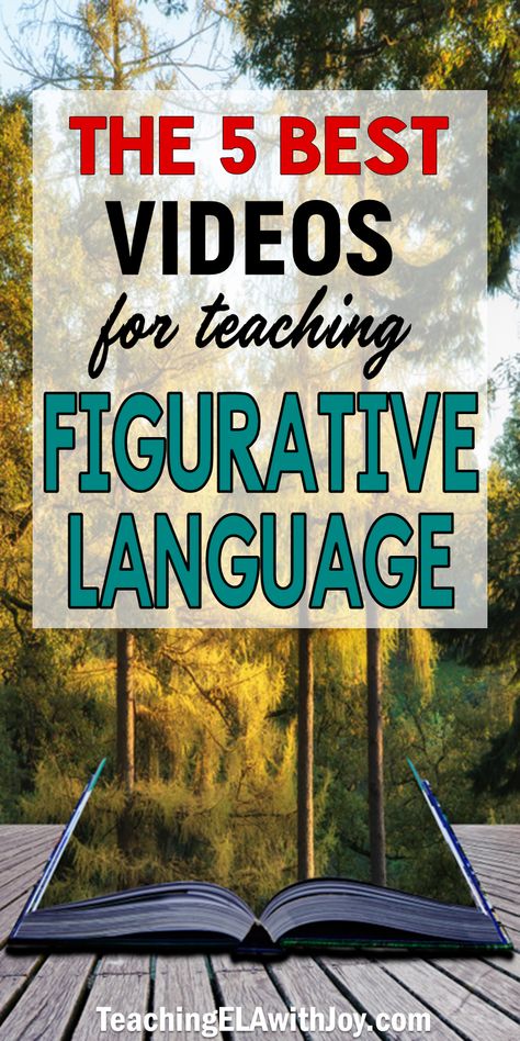 Save time searching for videos to teach figurative language! These top 5 videos will engage your students in identifying and analyzing figurative language and sound devices. Pop songs and movie clips grab students' attention. TeachingELAwithJoy.com #figurativelanguage #middleschoolela Figurative Language Activity, Teaching Figurative Language, 6th Grade Reading, 5th Grade Ela, Middle School Language Arts, Language Arts Classroom, Middle School Reading, Ela Classroom, 4th Grade Reading