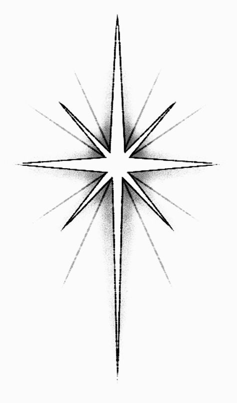 North Star Drawing, Poster Graphic, Star Cross, Star Trails, Crystal Crafts, Disney Tattoos, Neo Traditional, Star Tattoos, North Star