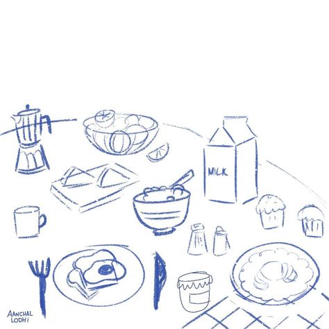 Just a tad bit fancy breakfast table. 🍞🥐 (Illustration, art, breakfast, food, editorial, illustrator) Breakfast Table Illustration, Breakfast Illustration Food, Buffet Illustration, Table Illustration Art, Cheese Styling, Brunch Illustration, Breakfast Drawing, Illustration Breakfast, Breakfast Illustration