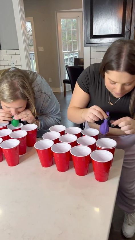 So many Red Solo Cup games.. #Challenge #games | Tom Mabe | Tom Mabe · Original audio Red Solo Cup Games, Solo Cup Games, Red Cup Party, Balloon Games, Eve Game, Xmas Games, Red Solo Cup, Cup Games, Fun Christmas Games