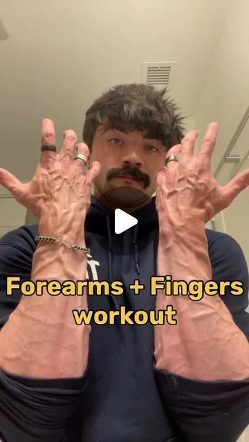 Gym | Fitness | Training on Instagram: "4 exercises for strong forearms & fingers [Via litvinov.fit/tt] . . . . . . . . #gymmotivation #fitnessmotivation #bodybuilding #explorepage #workout #exercise #ripped #aesthetics #veins #arm #fitnessfreak #forearm" Forearm Workout For Men, Forearm Veins, Strong Forearms, Finger Workout, Hand Veins, Forearm Workout, Wrist Exercises, Finger Exercises, Calisthenics