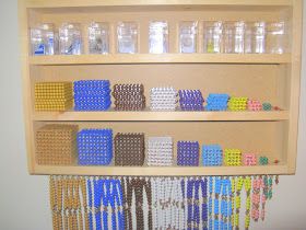 "Making Montessori Ours": DIY Montessori Bead Cabinet, Compact Space Saving Version At Home Montessori Bead Cabinet, Montessori Counting Beads, Math Montessori, Montessori Printables, Diy Montessori, Home Making, Montessori Learning, Montessori Math, Math Counting