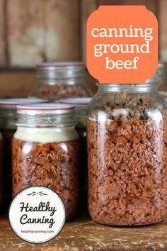 Canning Ground Beef, Pressure Canning Meat, Canning Meat, Canned Meats, Pressure Canning Recipes, Home Canning Recipes, Canning Vegetables, Canning Food Preservation, Canned Food Storage