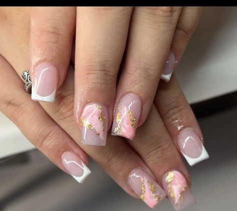 Winter Biab Nails, Nail Inspo Acrylic Square, Turkey Nails, Pink Tip Nails, Holiday Acrylic Nails, Girly Acrylic, Romantic Nails, Simple Gel Nails, Summery Nails