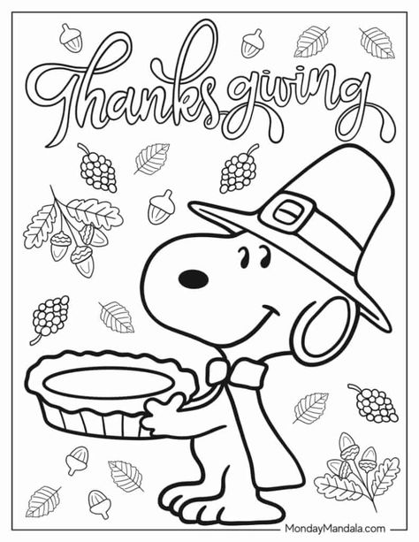 Peanuts Thanksgiving Coloring Pages, Snoopy Thanksgiving Coloring Pages, Religious Thanksgiving Coloring Pages, Thanksgiving Colouring Sheets, Charlie Brown Thanksgiving Coloring Page, Cartoon Thanksgiving Drawings, Snoopy Fall Coloring Pages, Thanksgiving Colouring Printables, Thanksgiving Color Pages Printable