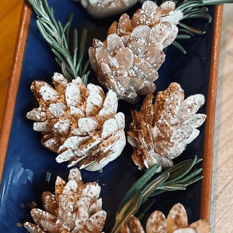 This Almond Paste recipe is so easy and can be used for anything from pastry filling, to edible decorations like these little pinecones! Pinecone Cookies, Edible Wreath, Pastry Filling, Almond Paste Recipes, Unique Appetizers, Cardamom Cake, Dessert Board, Edible Decorations, Dessert Recipies