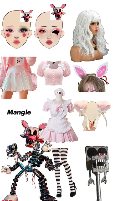 Mangle cosplay costume fnaf Mangle Costume, Mangle Cosplay, Fnaf Costume, Fnaf Cosplay, Cool Halloween Makeup, Holloween Costume, Casual Cosplay, Anime Base, Halloween Costumes Makeup