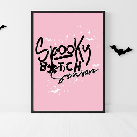 Halloween Wall Art BUNDLE | Set of 8 Prints Cute Fall Decor | Pink Halloween | Trendy Printable Halloween | Spooky Wall Art | VERY DEMURE Fall Decor Pink, Cute Fall Decor, Pink Halloween Decor, Spooky Wall Art, Halloween Wall Art, Wall Art Pink, Printable Halloween, Fall Halloween Decor, Pink Halloween