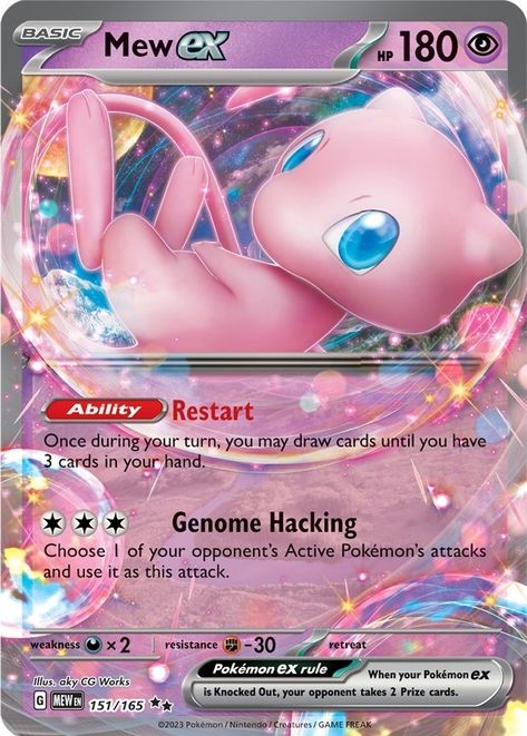 Mew Card, Pink Pokemon, Mew Pokemon, Erich Von Stroheim, Rayquaza Pokemon, 151 Pokemon, Cool Pokemon Cards, Pokemon Nintendo, Pokemon Mew