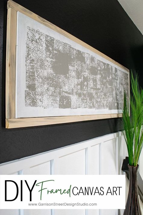 Framed Material Wall Art, Poster On Canvas Diy, Diy Farmhouse Painting Canvas, Diy Rice Paper Wall Art, Repurpose Large Canvas Wall Art, Homemade Canvas Art Diy Ideas, Upcycle Canvas Art, Farmhouse Canvas Art Diy, Diy Large Art For Wall