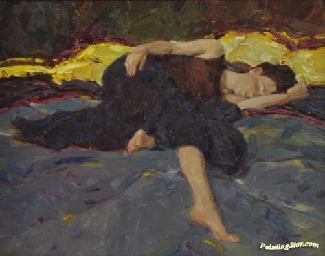 Sleeping Beauty Artwork By David Hettinger Hand-painted And Art Prints On Canvas For Sale,you Can Custom The Size And Frame David Hettinger, Jordan Rose, Beauty Artwork, Sleeping Woman, Sleeping Women, Lady Art, Prints On Canvas, Oil Painting For Sale, Oil Painting Reproductions