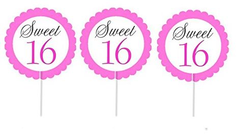 Cakesupplyshop Item 998uj 12pack Sweet 16 Cupcake Toppers Decoration Picks ** Find out more about the great product at the image link. (This is an affiliate link) #DecoratingTools Sweet 16 Cupcakes, Plain Cake, Decorating Tools, Cakes And More, Sweet 16, Cupcake Toppers, Baking