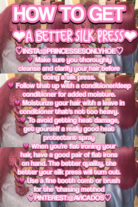 @batenchyk Silk Press Hair, 3b Hair, Pressed Natural Hair, Hair Tricks, Natural Hair Routine, Silk Press Natural Hair, Herbal Skin Care, Flat Irons, Natural Hair Care Tips