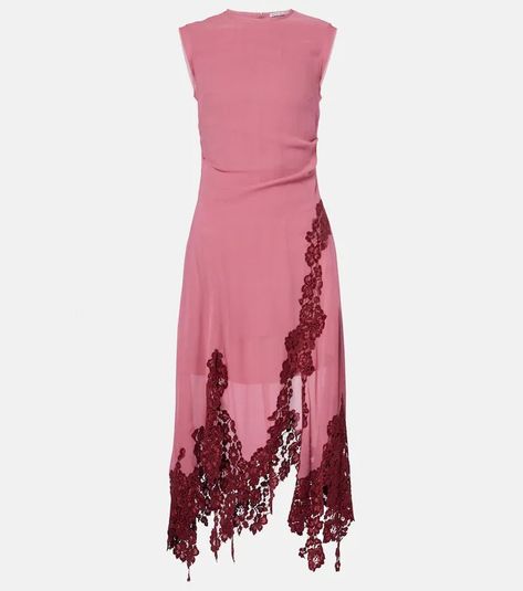 New Arrivals - New in this week | Mytheresa Midi Prom Dress, Edgy Dress, Midi Dress Style, Pink Midi Dress, Alternative Outfits, Spring Wardrobe, Blue Midi Dress, Made In China, Invisible Zipper