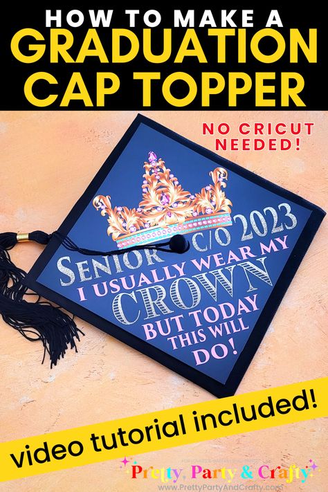 Make Graduation Cap, Make A Graduation Cap, Diy Grad Cap, Chip Bag Template, Toppers Diy, Graduation Crafts, Diy Graduation Cap, Bag Template, Graduation Cap Toppers