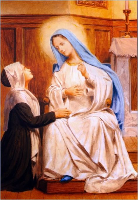 ALL SAINTS: ⛪ Saint Catherine Labouré and the Miraculous Medal Catherine Laboure, Daughters Of Charity, Catholic Doctrine, Saint Catherine, Divine Providence, Jesus Mary And Joseph, Catholic Books, Lady Of Lourdes, Immaculate Conception