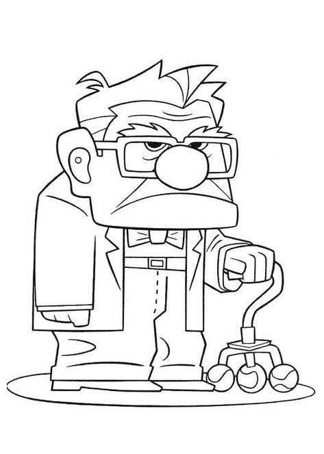 Up Coloring Pages, Carl Fredricksen, Up The Movie, Cartoon Coloring, House Colouring Pages, Disney Pixar Up, Disney Up, Cartoon Coloring Pages, Art Impressions