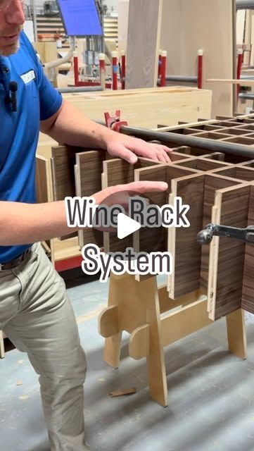 Village Handcrafted Cabinetry on Instagram: "Wine Rack Talk! 🍷  Our cabinetry expert @joetrave is back, and this time, he’s sharing how we create custom wine rack cabinetry here at Village.   Take a look!  #WineCabinet #WineRack #CustomCabinetry #HandcraftedCabinetry #WalnutCabinets" Wine Room Ideas In House, Homemade Wine Rack, Wine Rack Ideas, Custom Wine Rack, Wine Rack Design, Wine Rack Storage, Walnut Cabinets, Diy Wine Rack, Rack Storage