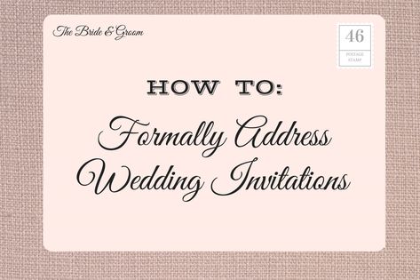 Addressing Wedding Invitations Etiquette, Wedding Invitation Envelopes Address, Address Wedding Invitations, Informal Wedding Invitations, Addressing Invitations, Casual Wedding Invitations, Invitation Etiquette, Addressing Wedding Invitations, Wedding Invitation Etiquette