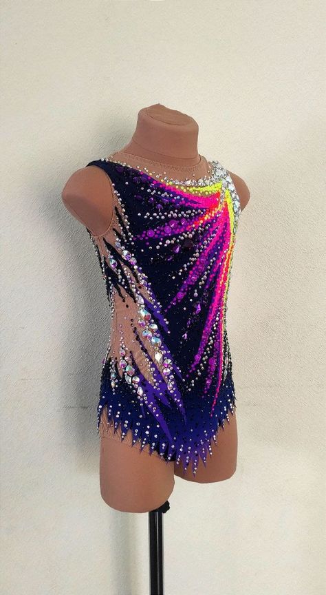 Thank you for your interest in my Leotard. I would be happy to make one especially for you according to individual measurements. More than 10 years of work with clients from 20 countries of the world. Over 500 happy customers and many testimonials. You can check it out on Instagram https://www.instagram.com/p/CVsJ-AXIC27/?igshid=YmMyMTA2M2Y= Write to me and I will give instructions for taking measurements. Your magnificent Leotard will be ready in no time Fancy Leotard, Aerobic Outfits, Acro Leotards, Gymnastics Competition Leotards, Rhythmic Gymnastics Costumes, Gymnastics Suits, Gym Leotards, Competition Leotard, Gymnastics Costumes