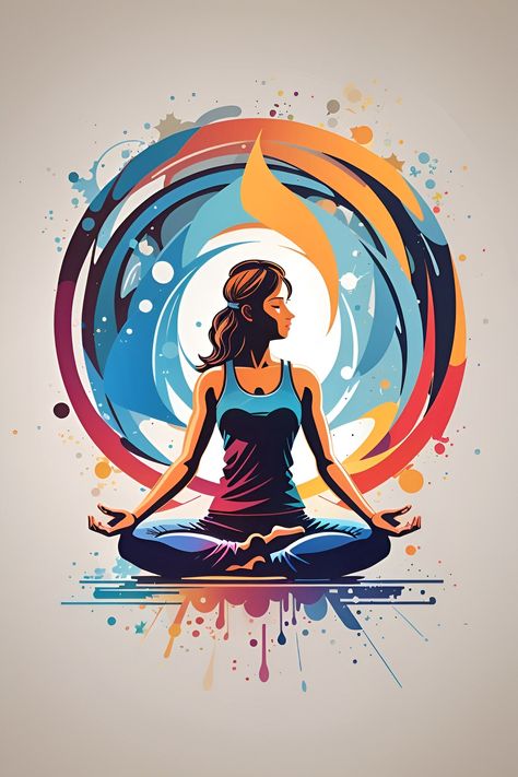 Yoga Images Pictures, Yoga Poster Design Graphics, Yoga Drawing Illustrations, Yoga Illustration Art, Yoga Inspiration Art, Meditation Illustration, Yoga Png, Yoga Background, Yoga Graphic