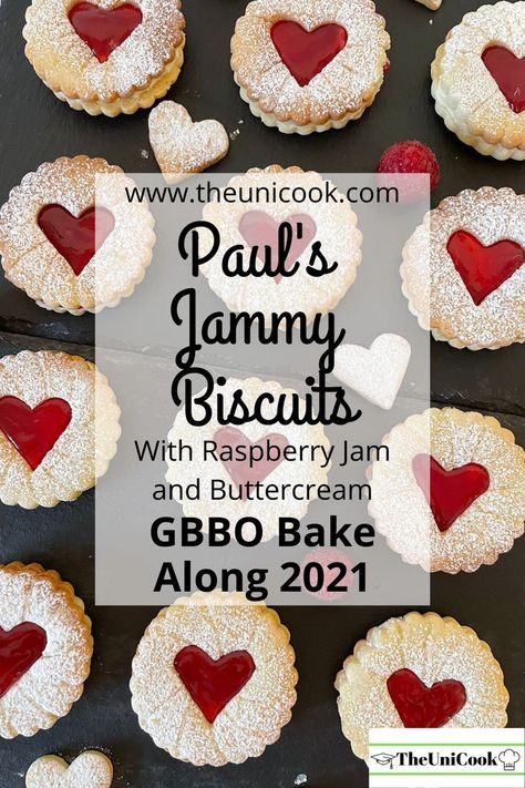 Jammy Biscuits, British Biscuit Recipes, Biscuit Recipes Uk, British Cookies, British Baking Show Recipes, British Bake Off Recipes, English Biscuits, British Biscuits, Bake Off Recipes