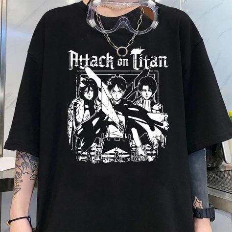 aot shirt Check more at https://homehemi.com/product/aot-shirt-41/ Levi Ackerman Cosplay, Printed Tshirt Outfit, Otaku Clothes, Attack On Titan Shirt, Kawaii T Shirt, Everyday Cosplay, Anime Tshirt, Anime Inspired Outfits, Eren Yeager