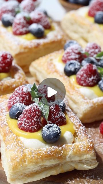 194K views · 15K likes | Camila Hurst on Instagram: "Easy puff pastry dessert! Topped with mascarpone and lemon curd. Thaw the puff pastry, cut it into 6 rectangles. Score the top with a knife so you can push down on it later and pipe the filling inside. Brush egg and milk on top and sprinkle coarse sugar, and bake at 400 Fahrenheit for 12 to 15 minutes until puffed up and golden. Let it cool down before filling. Mascarpone filling for pastries recipe: 3/4 cup cold whipping cream 2/3 cup powdered sugar 1 tsp vanilla 3/4 cup mascarpone cheese Zest 1 lemon (optional but i love it)  Whip the cream and sugar until peaks form. Add the vanilla, mascarpone, lemon zest  #pastry #pastries #puffpastry #puffpastryrecipes #pastrychef #pastrylove #easydessert #easydesserts #desserttime #desserttable #d Mascarpone Puff Pastry Recipes, Puffed Pastry Recipes, Camila Hurst, Easy Puff Pastry Desserts, Puff Pastry Dessert, Mascarpone Filling, Easy Puff, Puff Pastry Desserts, Easy Puff Pastry