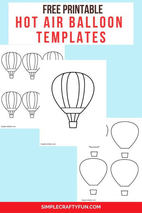 hot air balloon templates and coloring pages Stained Glass Hot Air Balloon Patterns, Hot Air Balloon Craft Preschool, Balloon Crafts Preschool, Hot Air Balloon Template, Instructional Assistant, Air Balloon Craft, Preschool Rules, Crafts With Kids