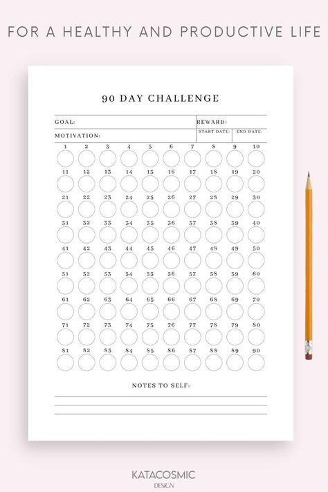 90 Day Challenge Tracker, Hours Tracker, Cleaning Checklist Template, Free Printable Calendar Templates, Goals Bullet Journal, To Do Planner, Habit Tracker Bullet Journal, Challenge Tracker, Habit Tracker Printable