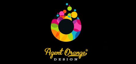 30 Ejemplos de logos creativos y coloridos | Puerto Pixel | Recursos de Diseño Inspiration Logo Design, Colorful Logo Design, Agent Orange, Orange Logo, Logos Inspiration, Love Logo, Beautiful Logos, Great Logos, Orange Design