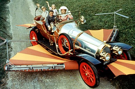 Famous Movie Cars, Famous Vehicles, Chitty Chitty Bang Bang, 24x36 Poster, Tv Cars, Film Props, Flying Car, Famous Movies, Cars Movie