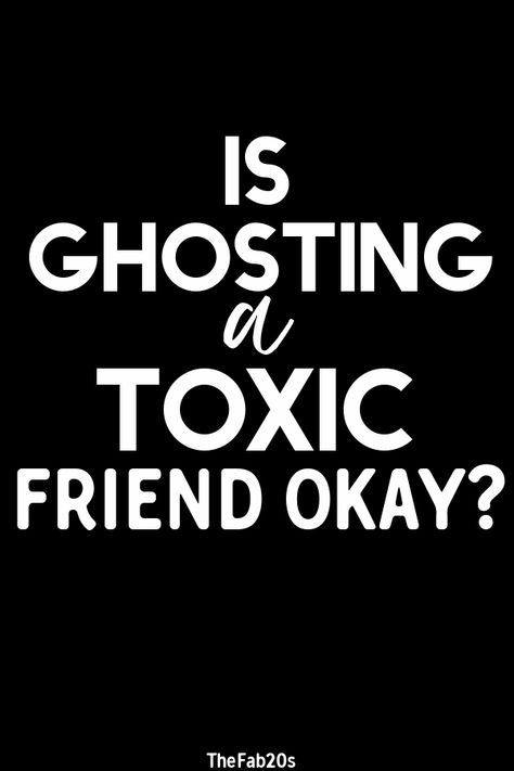 Is ghosting a toxic friend okay? How do you have a friendship breakup? Platonic friends can be as tricky as romantic ones and figuring out how to navigate a friendship breakup can be hard! #Breakup #ToxicFriend How To Leave Toxic Friends, Ending A Toxic Friendship, Best Friend Ghosted Me, How To End A Toxic Friendship, How To End A Friendship Over Text, Ghosting Quotes Friendship, How To Drop A Toxic Friend, Ending Toxic Friendships Quotes, How To Get Rid Of Toxic Friends