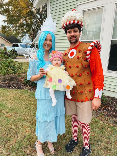 Candy Land Characters Costumes Diy, Candy Land Family Costume, Candyland Family Costume, Queen Frostine Candyland Costume, King Candy Costume, Princess Lolly Costume, Candy Land Halloween, Candyland Costume, Lollipop Costume