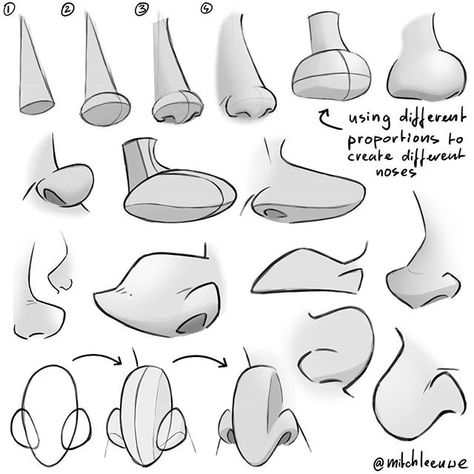 Mitch Leeuwe on Instagram: “How I draw noses 👃 drawing noses without the eyes and mouths with it feels so strange 😂 have a great weekend! #art #drawing #howtodraw…” Cartoon Noses Reference, Big Nose Character Design, How To Draw Cartoon Nose, Cartoon Nose Reference, Art Reference Nose, Different Noses Drawing, Cartoon Nose Drawing, Nose Character Design, Noses Drawing Reference