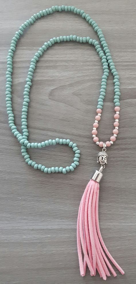 Yoga Apparel, Buddha Necklace, Dangle Necklaces, Tassel Jewelry, Meditation Space, Expensive Jewelry, Space Decor, Mala Necklace, Diy Schmuck