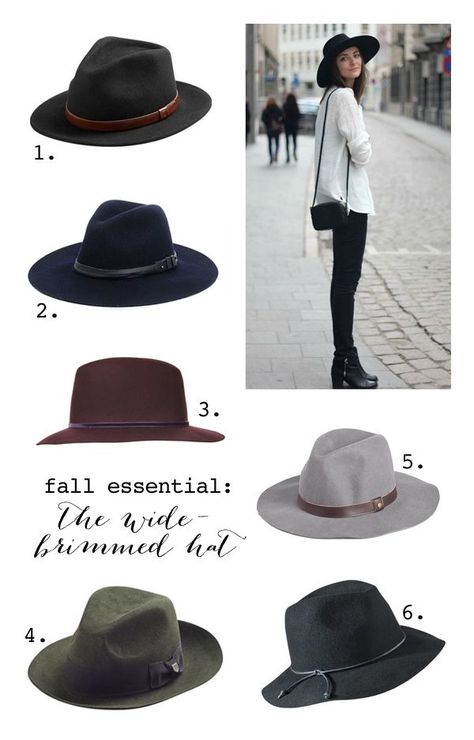 1, 2, 3, 4, 5, or 6 Fedora Hat Winter Outfit, Brimmed Hat Outfit, Fedora Outfit, Winter Jewellery, Fall Hat, Women Hats Fashion, Brimmed Hat, Fedora Hats, Fall Hats