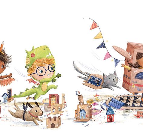 Lucy Illustrates, Lucy Fleming Illustrations, Imagination Illustration, Book Illustration Layout, Children's Book Characters, Story Books Illustrations, Illustration Art Kids, Baby Illustration, Picture Books Illustration