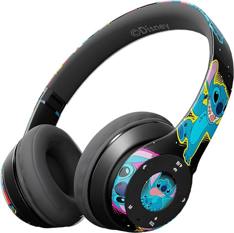 Disney Lilo & Stitch Bluetooth Over-Ear Headphones, Wireless Foldable Headset with Built-in Microphone - Lilo & Stitch Design, for Adults and Kids, Comfortable Auriculares: Electronics Stitch Pajamas, Kids Headphones, Headphones Wireless, Retail Market, Adjustable Headband, Audio Headphones, Disney Lilo, Bluetooth Headphones Wireless, Stitch Disney