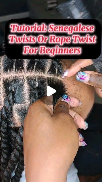 Mane_Event_Beauty_LLC|Mobile Hair Stylist on Instagram: "💥Tutorial : Senegalese/ Rope Twists Tutorial for beginners.  Save and Try for later. Follow to see more tutorials.   ✨️I AM A LICENSED TRAVELING STYLIST SERVING THE DMV AREAS.  DC,MD, AND SOME AREAS IN VA.  CALL OR TEXT 301-485-9298 FOR YOUR NEXT HOME VISIT.  💥Need a cut? Need a braider? Need a stylist for yourself?  Tired of going to the salon? I'll travel to you😁. Mane Event Beauty is now accepting new clients. Book Your Appointment Today!  #senegalesetwists #sengalesetwist #ropetwists #ropetwist #twists #twiststyles #mediumtwist #largetwists #dmvhairstylist #dmvsalon #mdhairstylist #explore #viralreels #trendinghairstyles" Senegalese Twist Natural Hair, Rope Twist Braids Tutorial, Senegalese Twist How To, Small Senegalese Twist Hairstyles, Senagalize Twists, Rope Twist Tutorial, Diy Senegalese Twist, How To Do Senegalese Twist, Senegalese Twists Medium