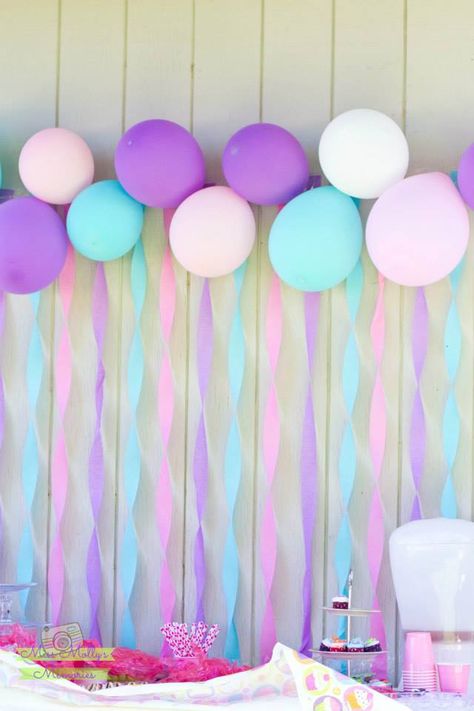 Mermaid Birthday Party Decorations, Mermaid Theme Birthday Party, Birthday Room Decorations, Ariel Birthday, Mermaid Theme Party, Girl Birthday Decorations, Birthday Party Theme Decorations, Mermaid Theme Birthday, Birthday Balloon Decorations